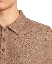 Paisley & Gray Men's Long Sleeve Polo Sweater