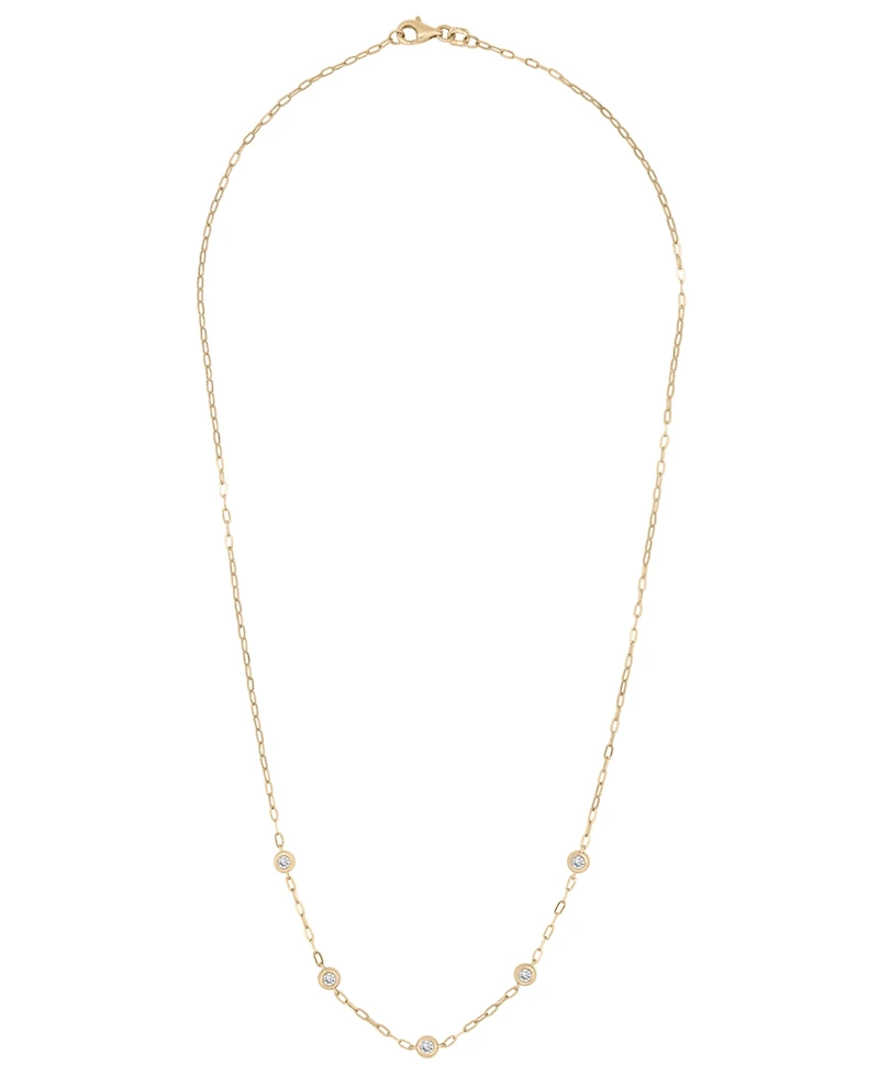 Wrapped Diamond Necklace (1/6 ct. t.w.) in 10K Yellow Gold