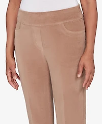 Alfred Dunner Vienna Allure Fit Flat Front Corduroy Average Length Pant