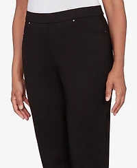 Alfred Dunner Barcelona Stretch Ponte Knit Average Length Pant