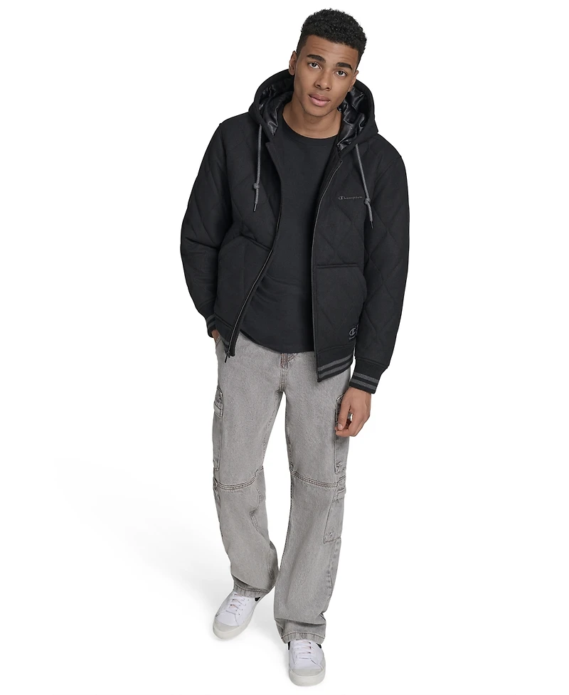 Champion Men's Wool Blend Quilted Jacket