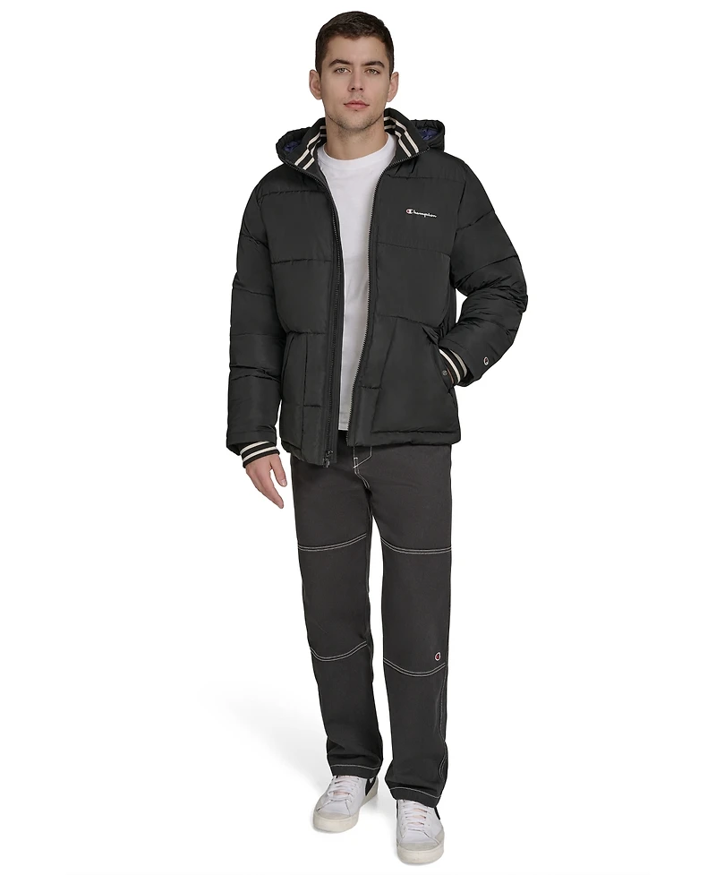 Champion Men's Puffer With Hood Jacket