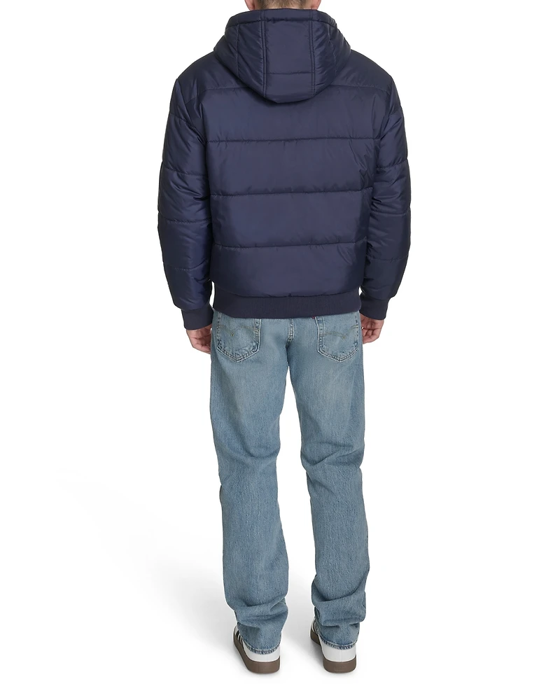 Champion Men's Reversible Bomber with Hood Jacket