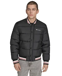 Champion Men's Quilted Varsity Puffer Jacket