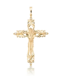 Macy's Crucifix Pendant In 10K Yellow Gold