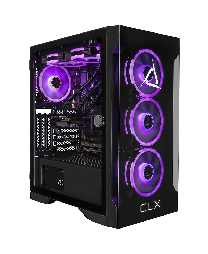 Clx Set Gaming Pc - Liquid Cooled Amd Ryzen 7 9700X 3.8GHz 8-Core, 32GB DDR5 Memory, GeForce Rtx 5060 Ti 16GB GDDR7, 2TB Ssd, WiFi, Win 11 Home