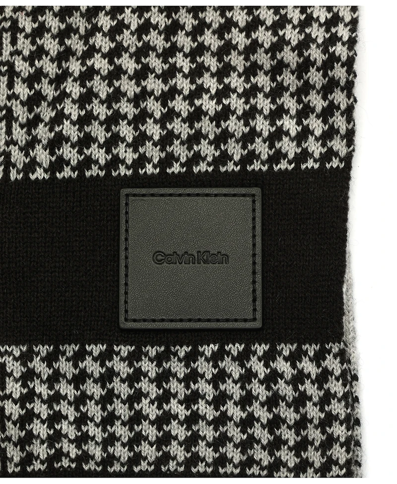 Calvin Klein Men's Mixed Pattern Scarf