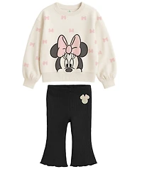 Disney Baby Girls 2-Piece Mickey Mouse Sweatshirt and Pants Set