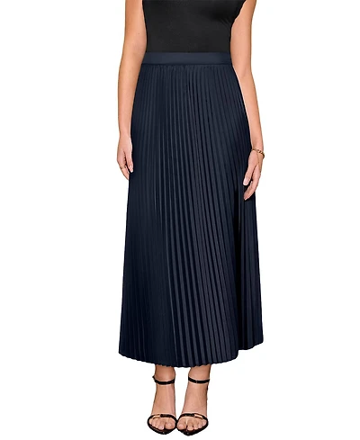 Cupshe Women's Elegant Pleated Midi Skirt with Side Slit
