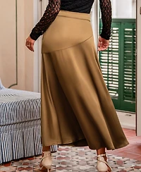 Cupshe Women's Take the Spotlight Brown Maxi Skirt