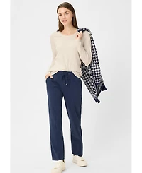 Olsen Women's Solid Long Sleeve T-Shirt