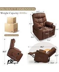 Aecojoy Multi-Function Power Lift Recliner for Elderly