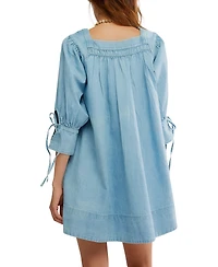 Free People Women's Sonora Cotton Denim Mini Dress