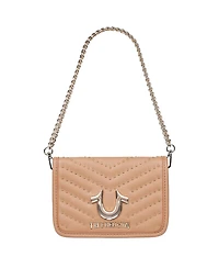 True Religion Horseshoe Multi Stud Flap Crossbody