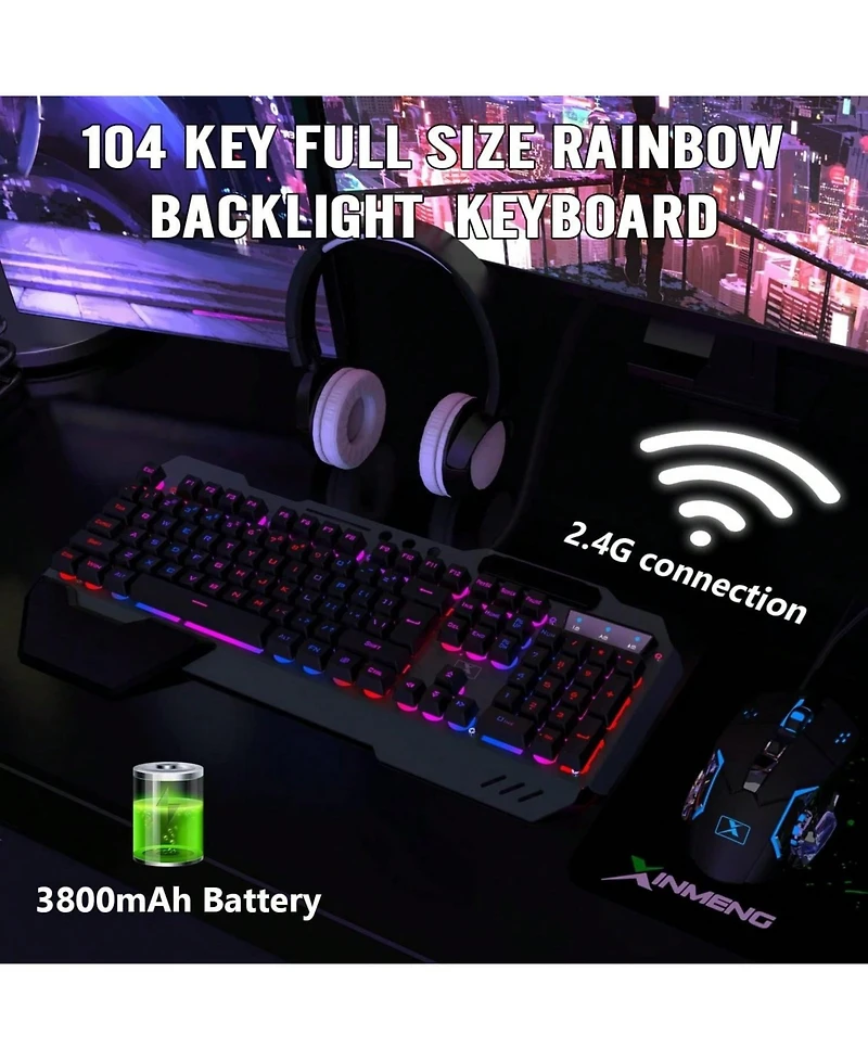Wireless Gaming Keyboard And Mouse