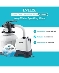 Intex 26651EG 3,000 Gph Above Ground Pool Sand Filter Pump with Automatic Timer