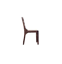 Porter Designs Fall River Solid Sheesham Wood Dining Chair, Brown (Set of 2)