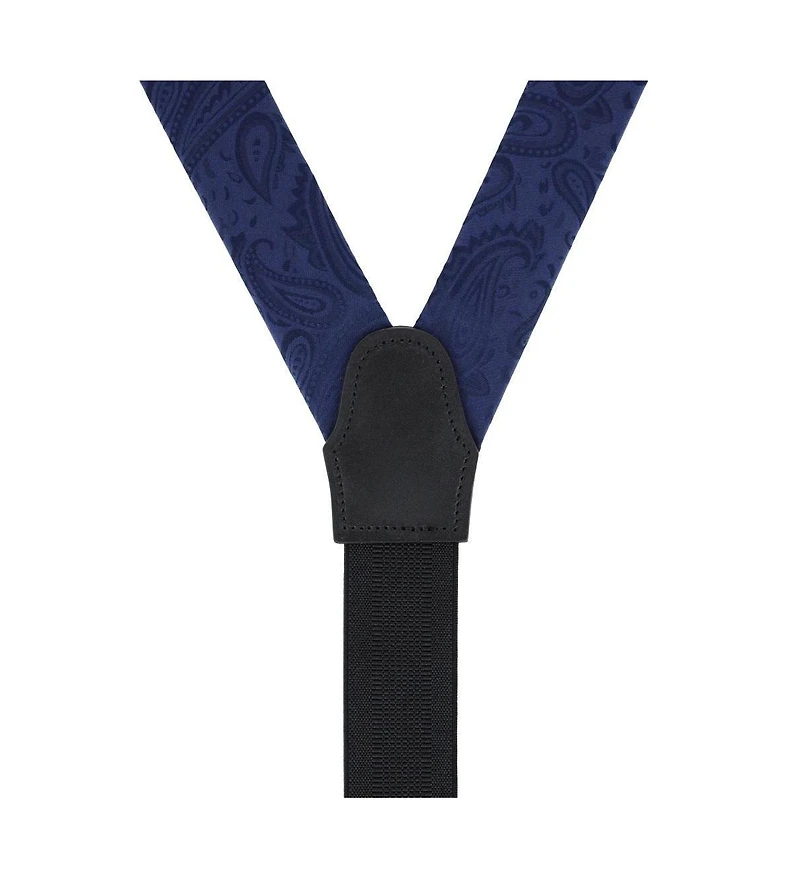 Trafalgar Men's Banbury Tone on Paisley Silk Formal Suspenders