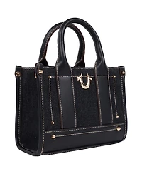 True Religion Denim Logo Strap Mini Tote