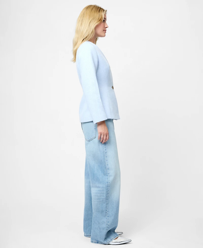Fcuk Women's Textured Long Sleeves Jacket