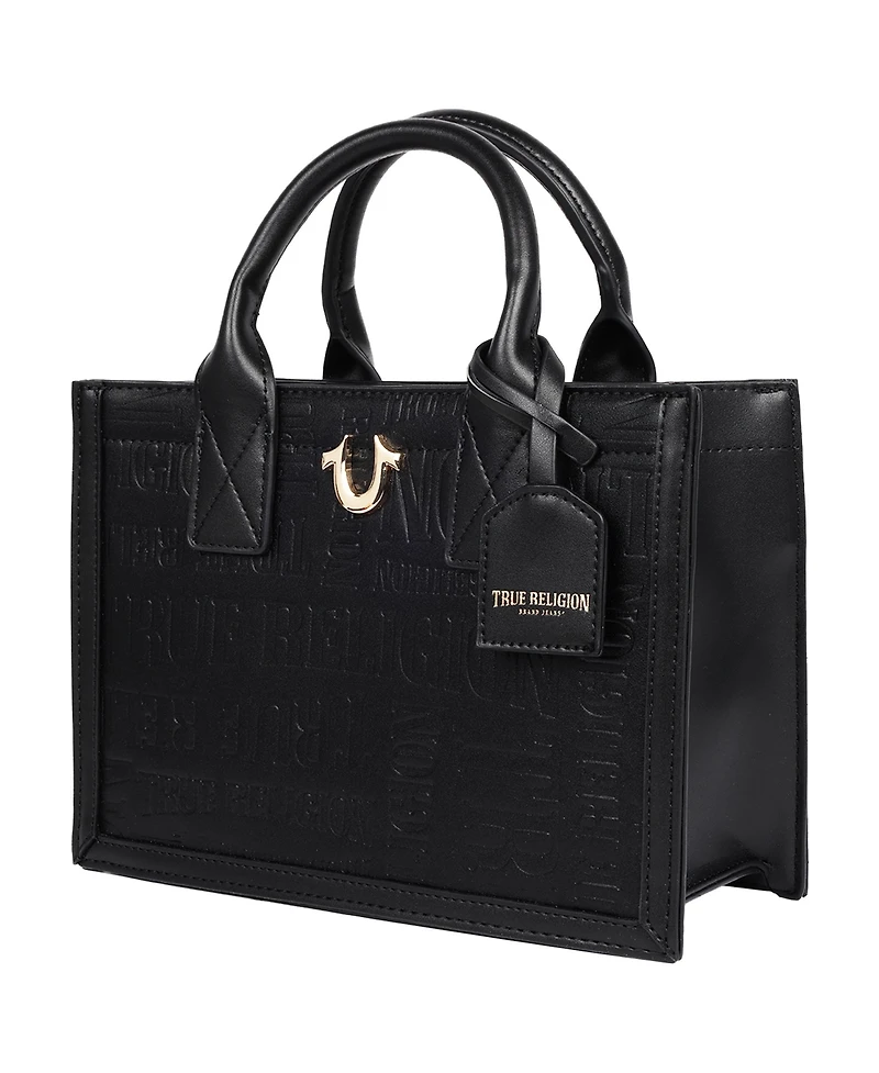 True Religion Mega Logo Modern Tote