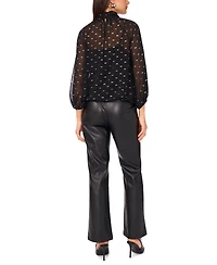 Vince Camuto Women's Mock Neck Wrapped Top