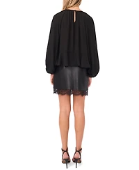 Vince Camuto Women's Ruffle Crewneck Top