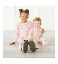Sweet Wink Baby Girls Candy Cane Lane Christmas Long Sleeve Romper