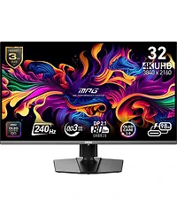 Msi Mpg 322URX Qd-oled 31.5" 16:9 4K Ultra Hd 240Hz Hdr Gaming Monitor, Metallic Black