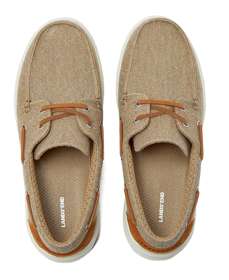 Lands' End Men's Comfort Slip On Boat Shoes