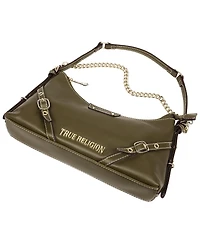 True Religion Smooth Pu Belted Shoulder Bag