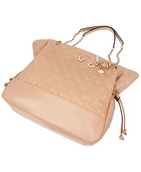 True Religion Cinch Side Soft Logo Tote