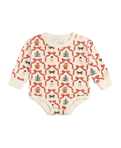 Sweet Wink Baby Girls Christmas Cutie Long Sleeve Romper