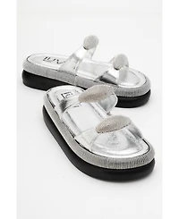 Prologue Shoes Finery Embellished Platform Slide (Women)