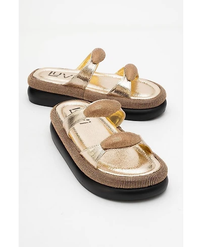 Prologue Shoes Finery Embellished Platform Slide (Women)