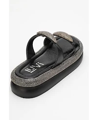 Prologue Shoes Finery Embellished Platform Slide (Women)