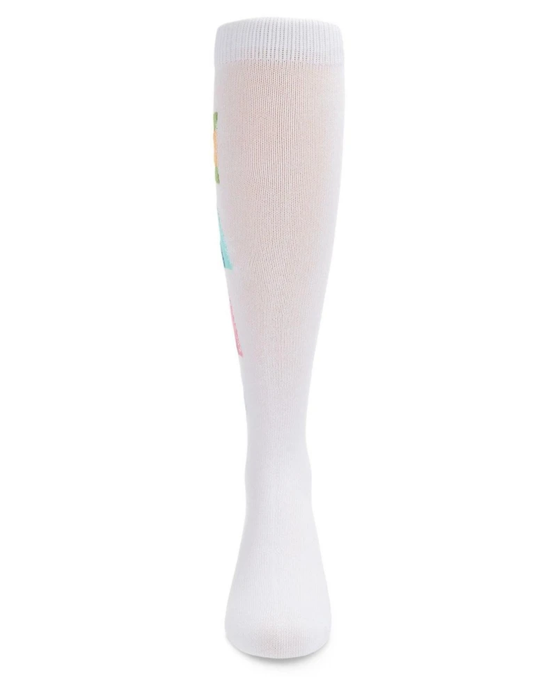 MeMoi Big Girls Camp Rules Knee High Sock
