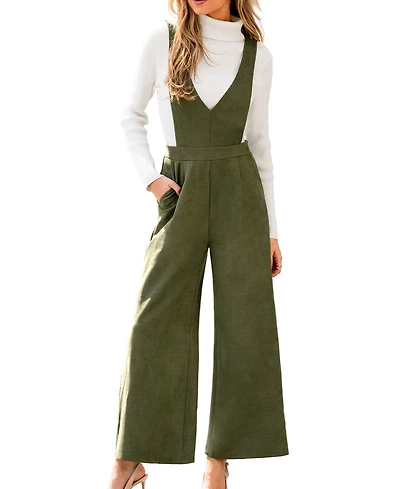 Cupshe Women's V Neck Wide Leg Jumpsuit