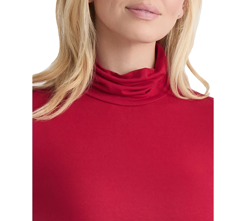 Jones New York Women's Long Sleeve Turtle Neck Top