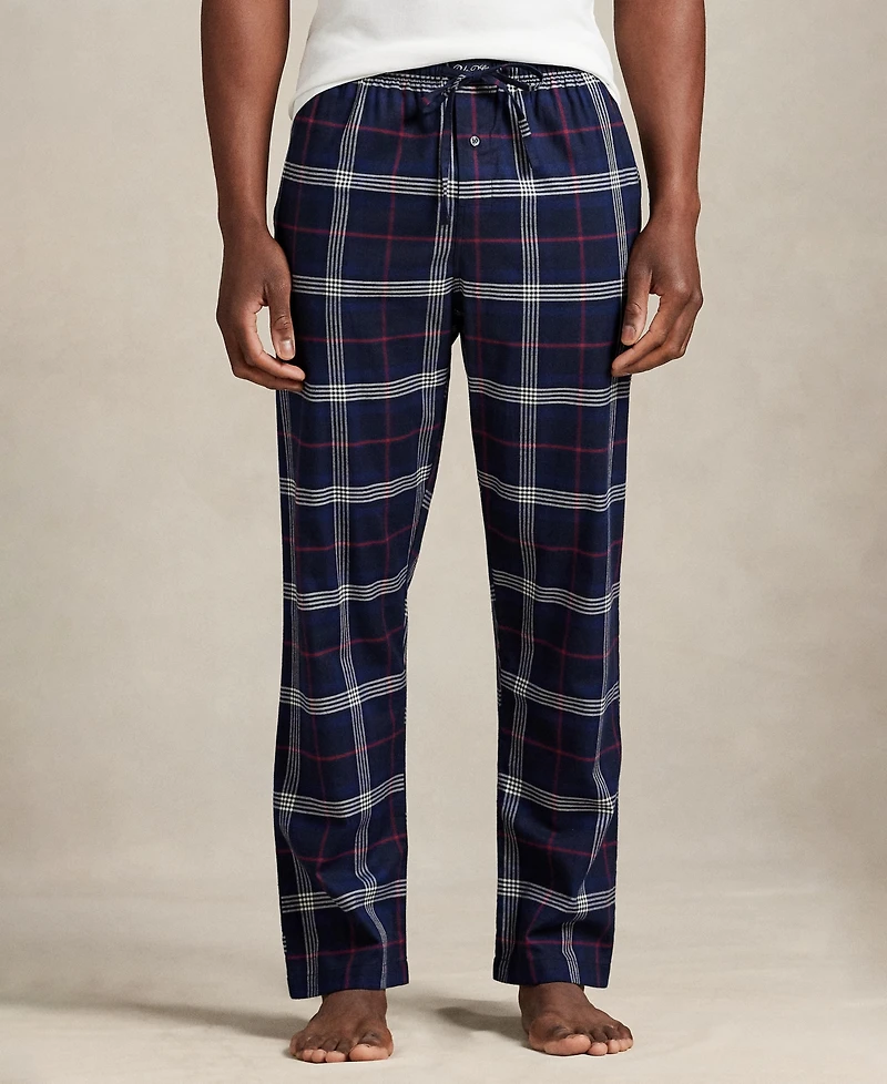 Polo Ralph Lauren Men's Flannel Single-Button Fly Pajama Pants