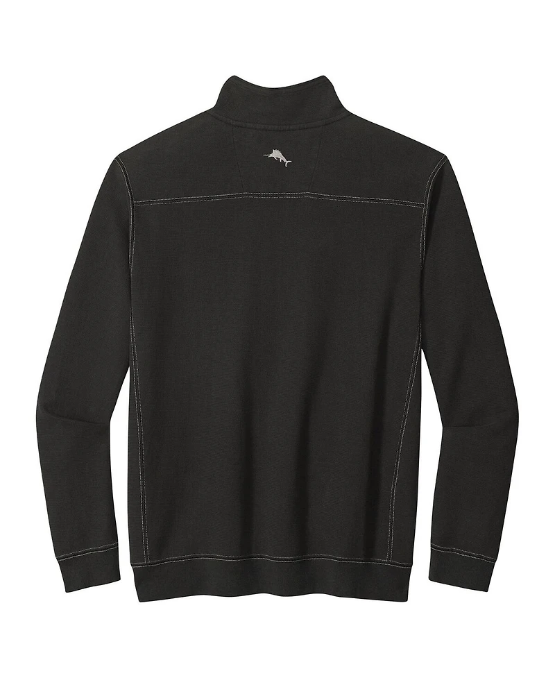 Tommy Bahama Men's Black Minnesota Vikings Big Tall Montego Bay Half-Zip Pullover Hoodie