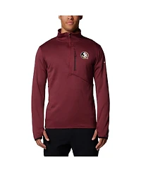 Columbia Men's Garnet Florida State Seminoles Park View Grid Fleece Omni-Wick Half-Zip Jacket