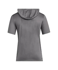 Adidas Men's Gray Washington Huskies 2025 Areoready Sideline Training Hooded T-Shirt
