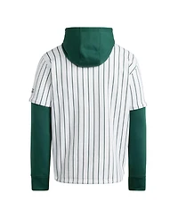 Adidas Men's White/Green Miami Hurricanes Baseball Jersey Hoodie