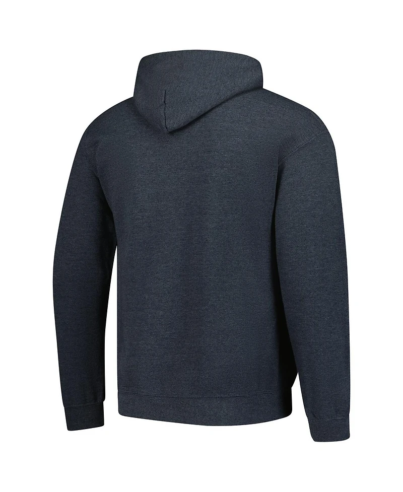 Fanatics Unlabeled Men's Heather Charcoal Nebraska Huskers Fleece Pullover Hoodie