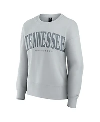 Fanatics Women's Gray Tennessee Volunteers Supersoft Flow Fleece Pullover Sweatshirt