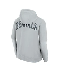 Fanatics Men's and Women's Gray Cincinnati Bengals Sleek Elements Pullover Hoodie