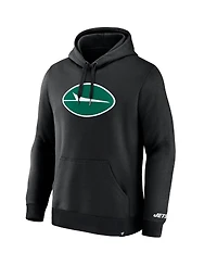 Fanatics Men's Black New York Jets Legacy Fleece Pullover Hoodie