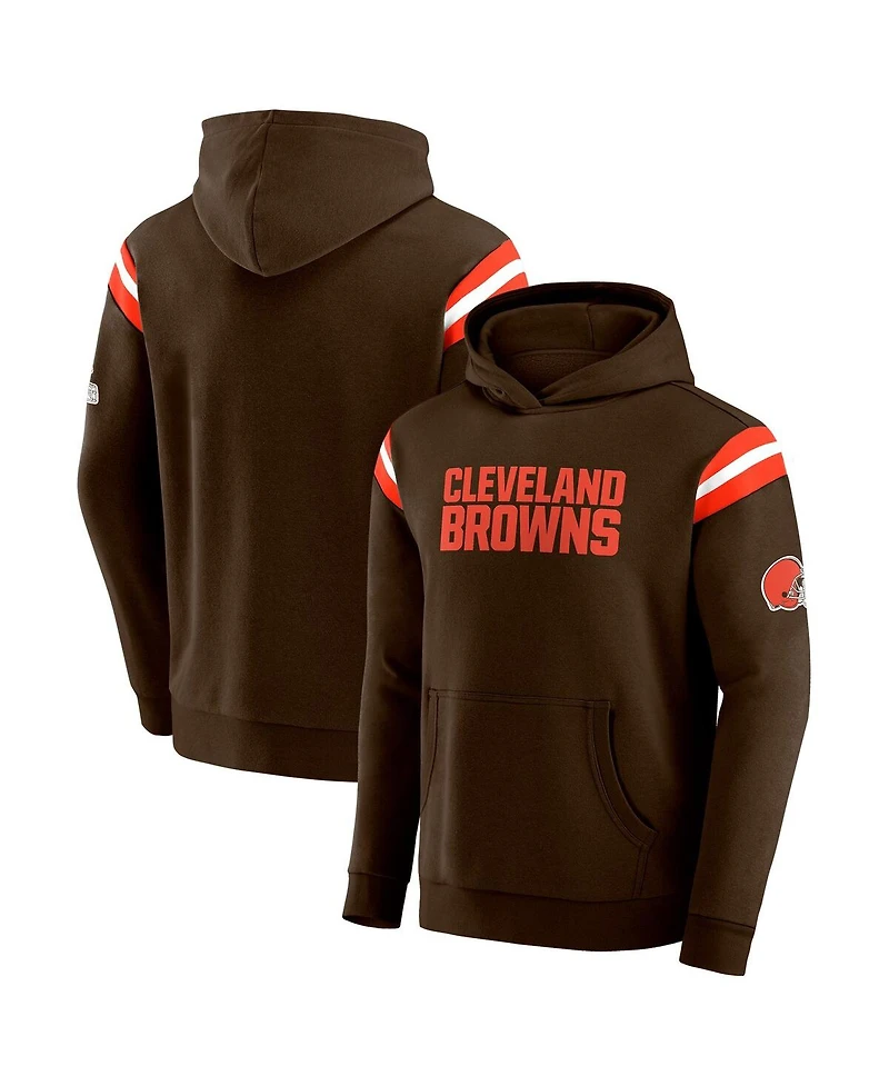 Darius Rucker Collection by Fanatics Men's Brown Cleveland Browns Football Washed Pullover Hoodie