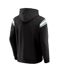 Darius Rucker Collection by Fanatics Men's Black Las Vegas Raiders Football Washed Pullover Hoodie